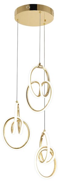 Viseča LED svetilka G082-3CPR Gold