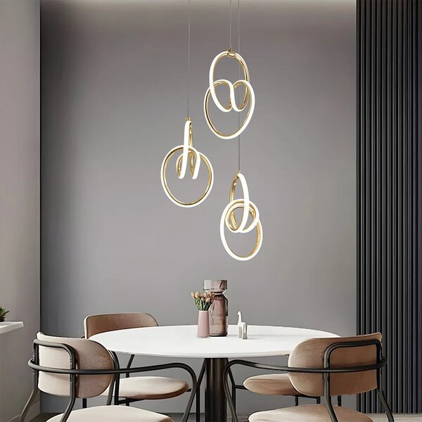 Viseča LED svetilka G082-3CPR Gold