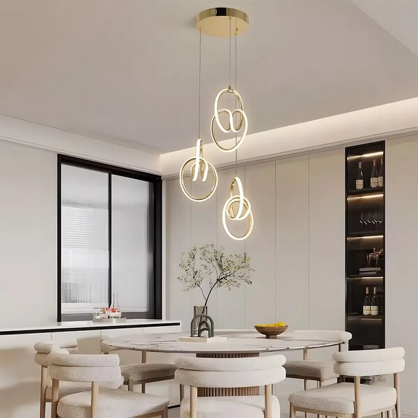 Viseča LED svetilka G082-3CPR Gold