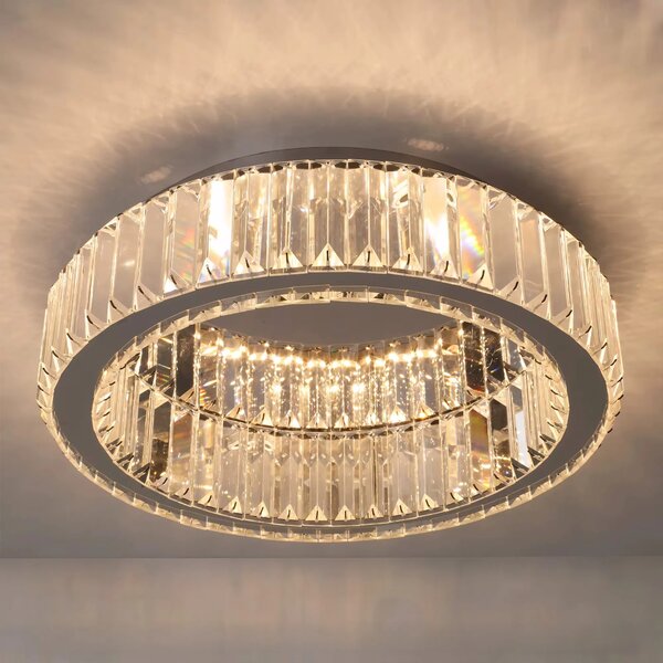 KRISTALNA SVETILKA PLAFOND APP1742-C 40 cm KROM