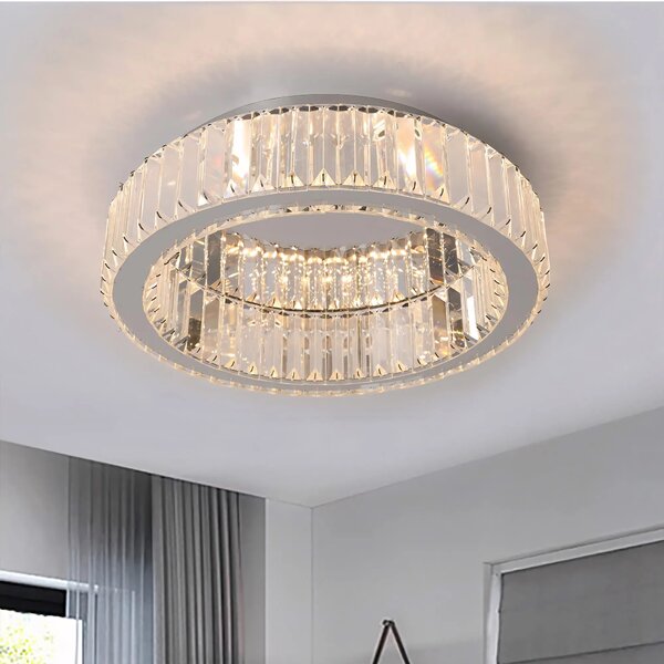 KRISTALNA SVETILKA PLAFOND APP1742-C 40 cm KROM