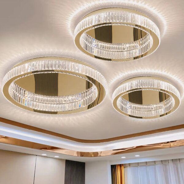 Kristalna svetilka plafond APP1719-C 40 cm Gold