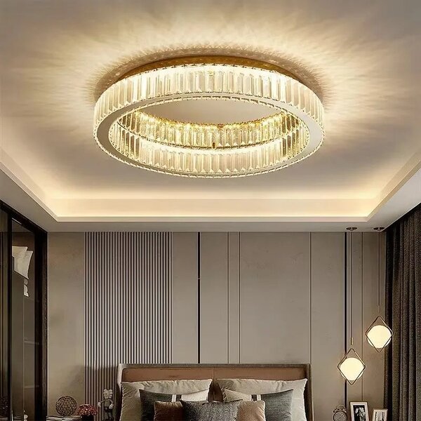 Kristalna svetilka plafond APP1719-C 40 cm Gold