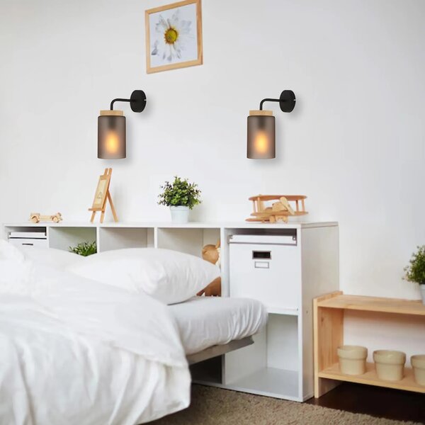 Stenska svetilka APP1814-1W Frosted Grey