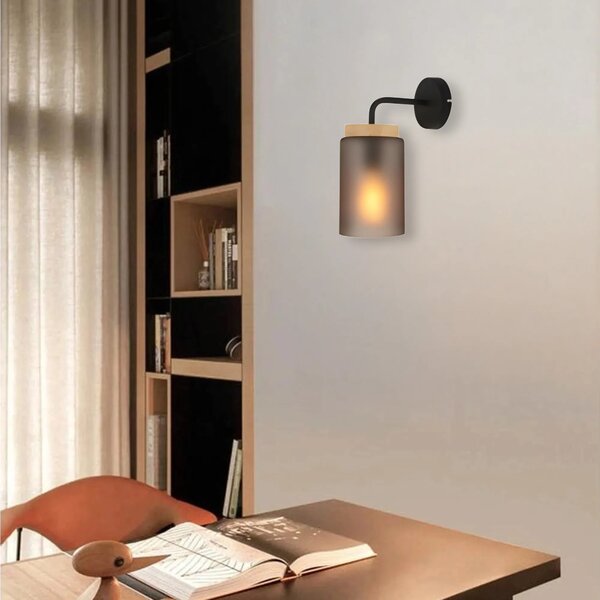 Stenska svetilka APP1814-1W Frosted Grey