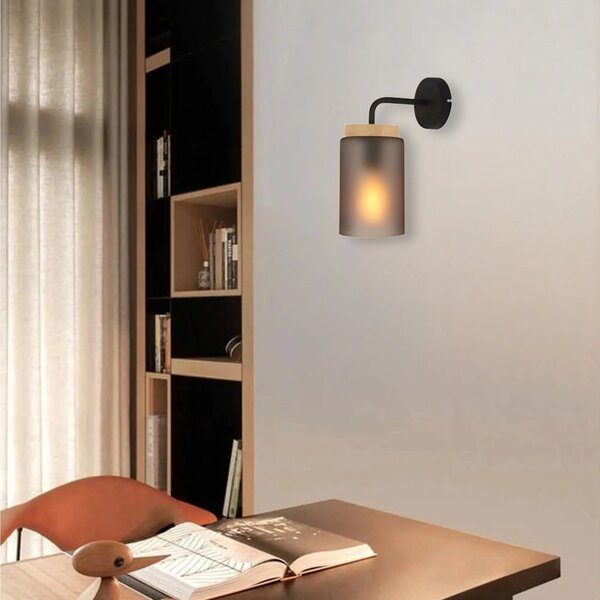 Stenska svetilka APP1814-1W Frosted Grey