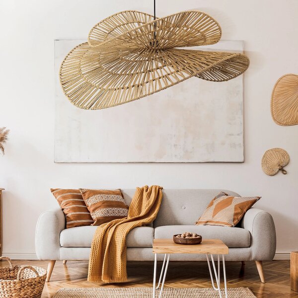 NARAVNA BOHO OBESEK STROPNA SVETILKA APP1738-1CP 80CM