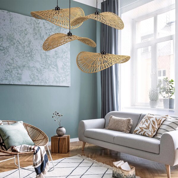 NARAVNA BOHO OBESEK STROPNA SVETILKA APP1739-1CP 50CM