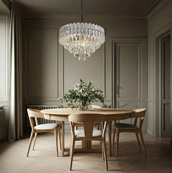 Obesna svetilka s kristali G055-CP 50cm CHROME