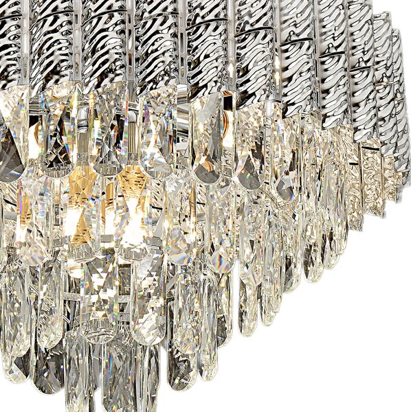 Obesna svetilka s kristali G055-CP 50cm CHROME