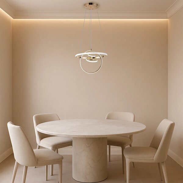 Viseča LED svetilka G066-CP Gold