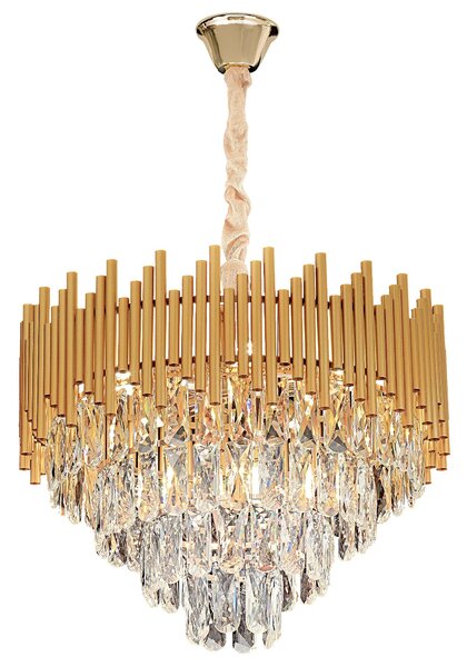 Obesna svetilka s kristali G062-CP 50CM GOLD