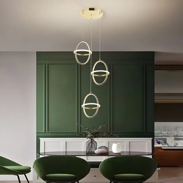 Viseča LED svetilka G064-3CPR Gold