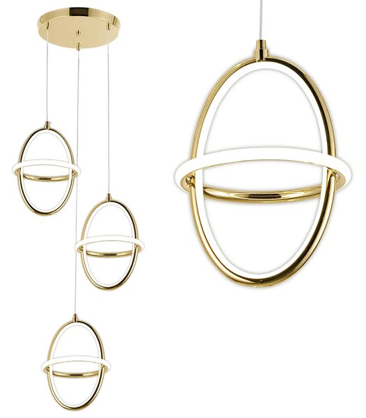 Viseča LED svetilka G064-3CPR Gold