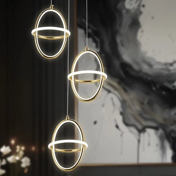 Viseča LED svetilka G064-3CPR Gold