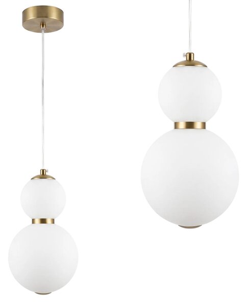 LED viseča stropna svetilka LHJ112-2CP krtačeno zlato