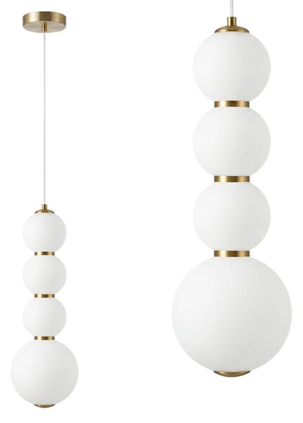 LED viseča stropna svetilka LHJ114-4CP krtačeno zlato