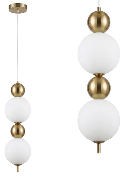 LED viseča stropna svetilka LHJ116-2CP krtačeno zlato