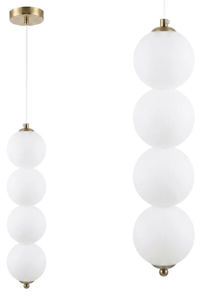 LED viseča stropna svetilka LHJ118-4CP krtačeno zlato