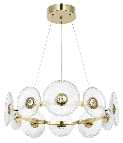 VISEČA STROPNÁ SVETILKA SWE071-CP 60cm GOLD
