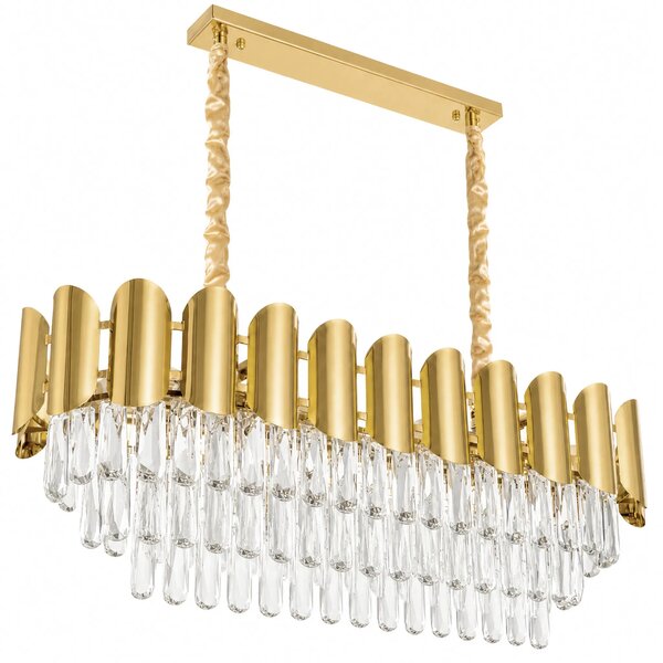 Kristalna viseča svetilka SWE101-CP GOLD