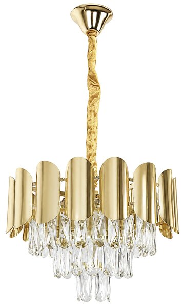 Kristalna viseča svetilka SWE099-CP 40cm GOLD