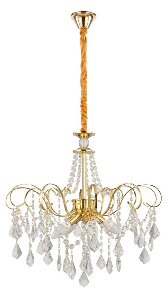Kristalna viseča svetilka SWE081-CP 60cm GOLD
