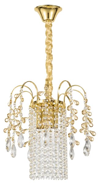 Kristalna viseča svetilka SWE090-CP 30cm GOLD