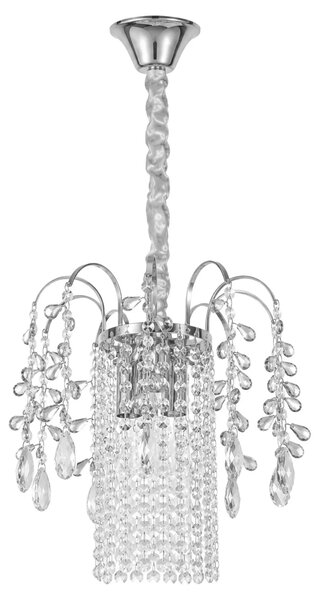 Kristalna viseča svetilka SWE089-CP 30cm CHROME