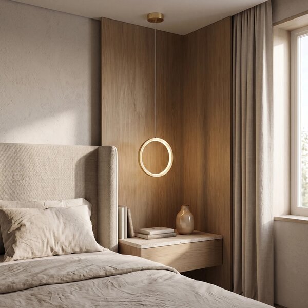 Viseča LED svetilka G112-CP Gold
