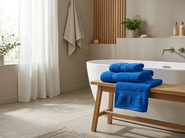 Brisača EMBORIA 50x100 cm modra, 100% bombaž