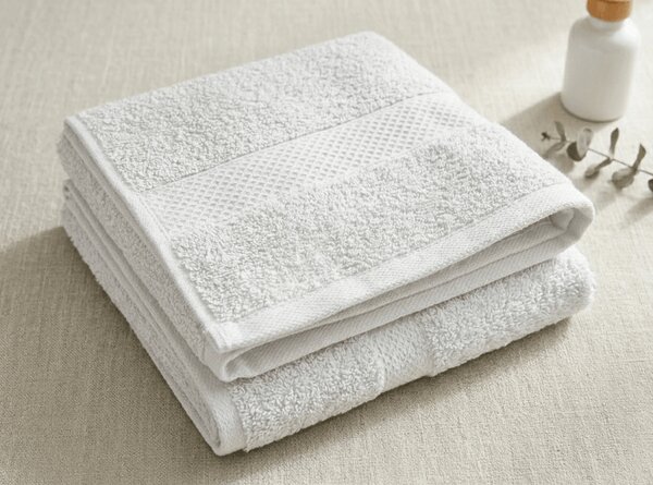 Brisača EMBORIA 50x100 cm bela, 100% bombaž