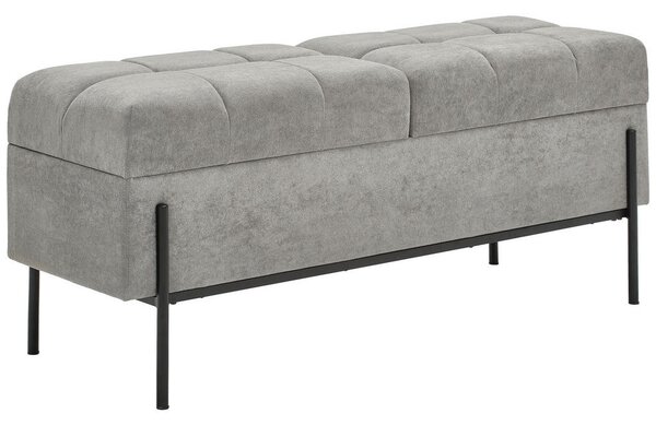 KLOP BREZ NASLONA, kovina, tekstil, leseni material siva, črna