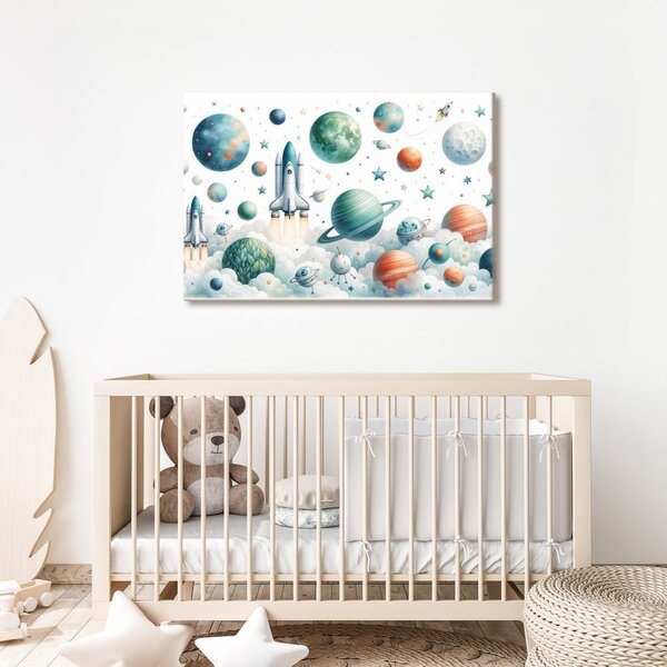 Slika raketa med planeti