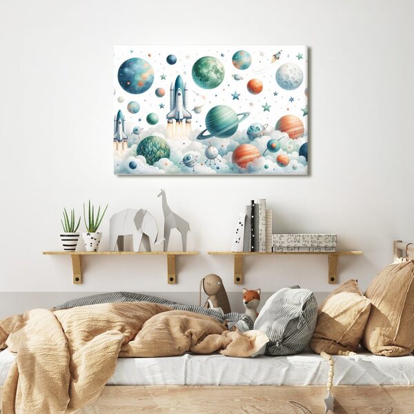 Slika raketa med planeti