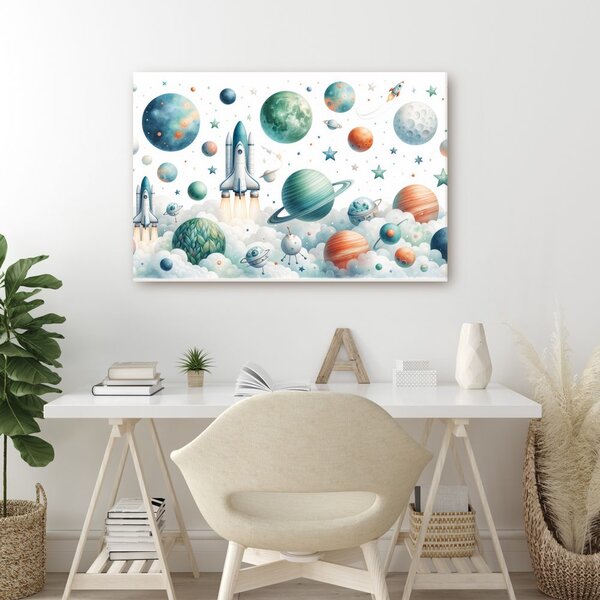 Slika raketa med planeti
