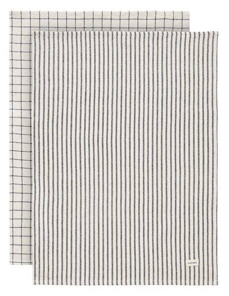 Mömax Set Kuhinjskih Krp Theo, Črna, Bela, 2x Ca. 50/70 Cm