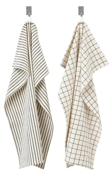 Mömax Set Kuhinjskih Krp Theo, Črna, Bela, 2x Ca. 50/70 Cm