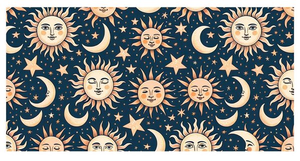 Slika sonce in luna