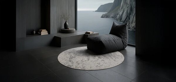 Preproga Moon Light Grey Round