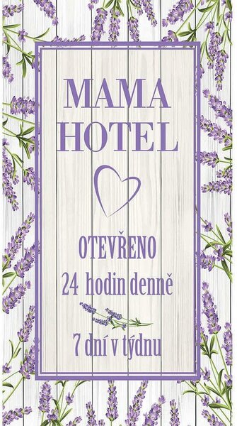 Bohemia Darila Dekorativna slika Mama hotel , 20 x40 cm