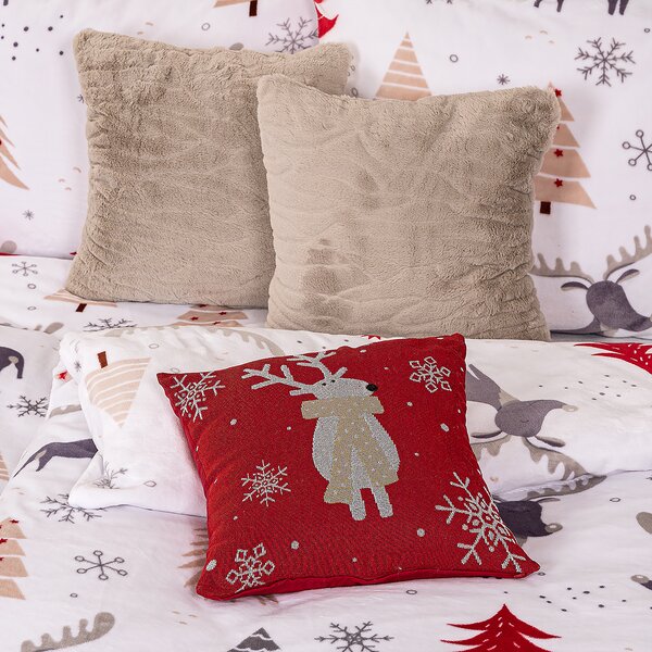 4Home Posteljnina iz mikroflanele Cute reindeer, 140 x 200 cm, 70 x 90 cm, 140 x 200 cm, 70 x 90 cm