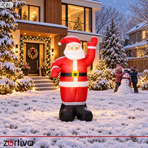 XL napihljiv Božiček z LED osvetlitvijo 180cm - Zortiva