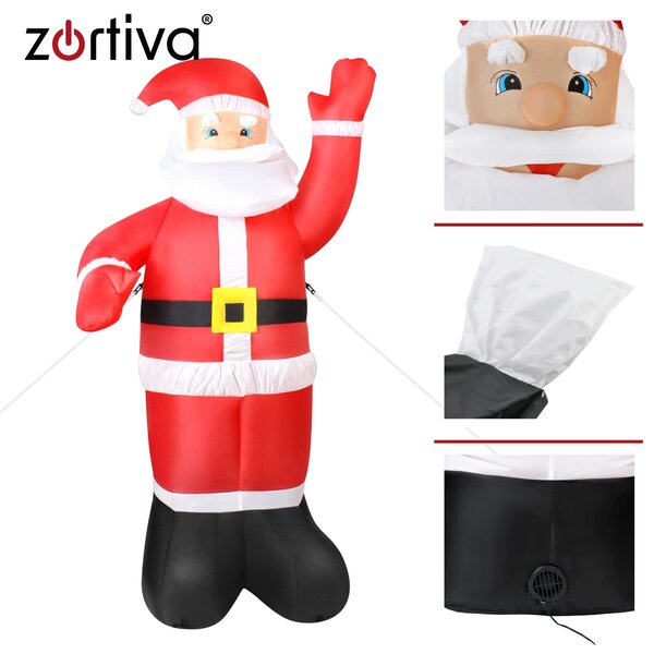 XL napihljiv Božiček z LED osvetlitvijo 180cm - Zortiva