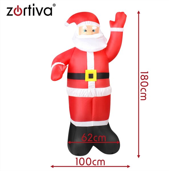 XL napihljiv Božiček z LED osvetlitvijo 180cm - Zortiva