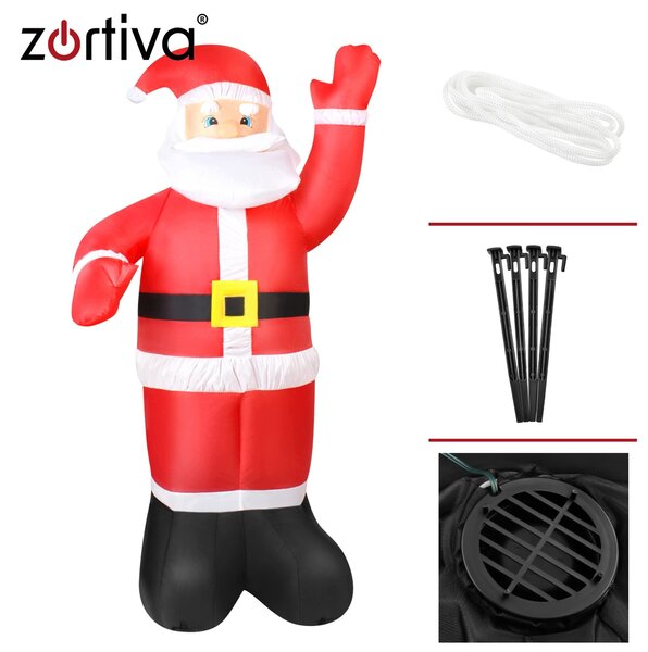 XL napihljiv Božiček z LED osvetlitvijo 180cm - Zortiva
