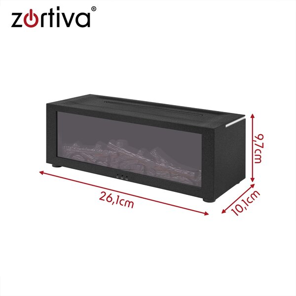 Difuzor dekorativni RGB LED kamin 150ml vlažilec zraka USB daljinec - Zortiva