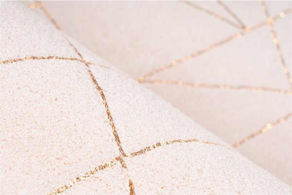 RAVNO TKANA PREPROGA Bijou 125 Creme / Gold 80/150 cm krem barve, zlate barve