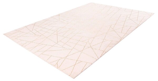 RAVNO TKANA PREPROGA Bijou 125 Creme / Gold 80/150 cm krem barve, zlate barve