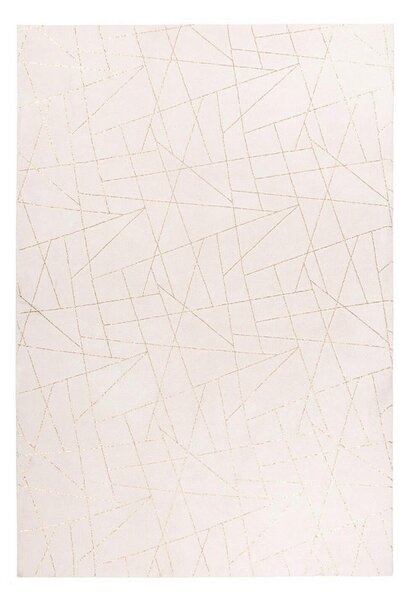 RAVNO TKANA PREPROGA Bijou 125 Creme / Gold 80/150 cm krem barve, zlate barve